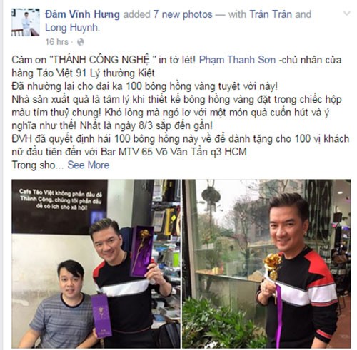 Dam Vinh Hung tang bong hong vang cho fan nu dip 8 thang 3-Hinh-2